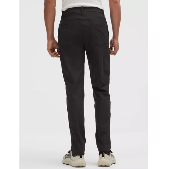 Lululemon ABC Classic Fit 5 Pocket Pant Men's 33 Black Warpstreme Stretch Smooth - Picture 2 of 7